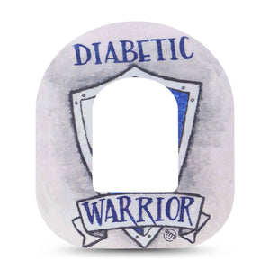ExpressionMed Grey Diabetic Warrior Omnipod Tape