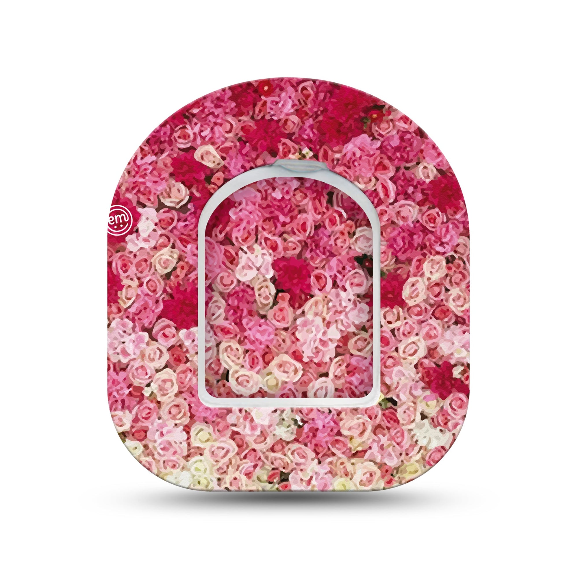 ExpressionMed Flower Wall Pod Mini Tape Single Sticker and Single Tape, Garden Inspiration Adhesive Patch Pump Design