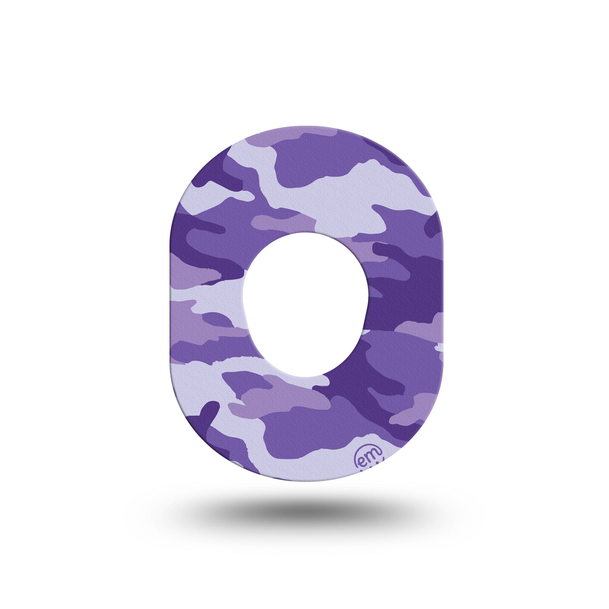 ExpressionMed Purple Camo Dexcom G7 Mini Tape Fashionable Camouflage, CGM Plaster Patch Design, Dexcom Stelo Glucose Biosensor System