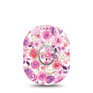 ExpressionMed Romantic Blooms Dexcom G7 Sticker and Tape Blossom Motif Vinyl Decoration  Continuous Glucose Monitor Design, Dexcom Stelo Glucose Biosensor System