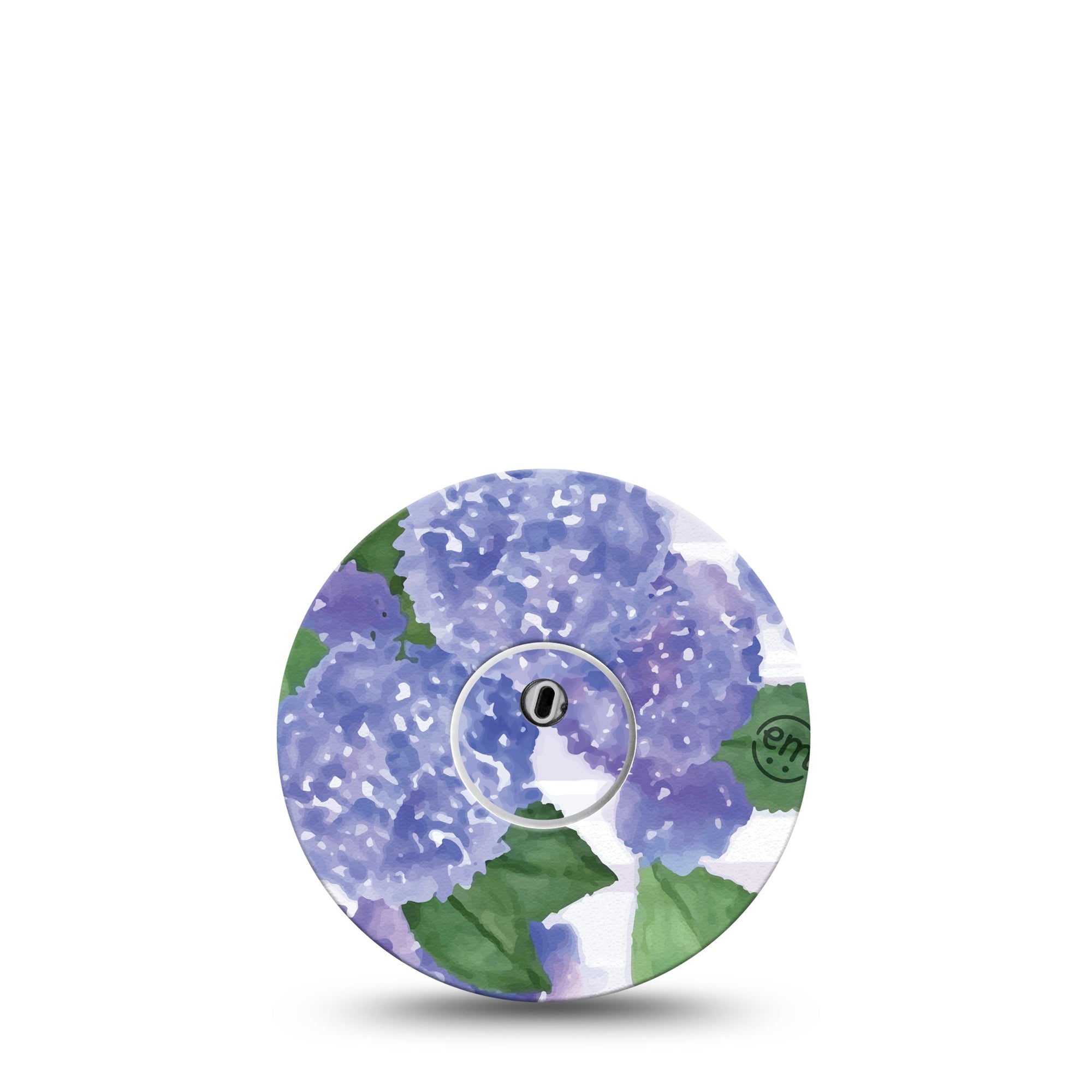 ExpressionMed Lavender Flowers Freestyle Libre 3 Transmitter Sticker and Tape, Purple Petals, CGM Adhesive Sticker and Tape Pairing