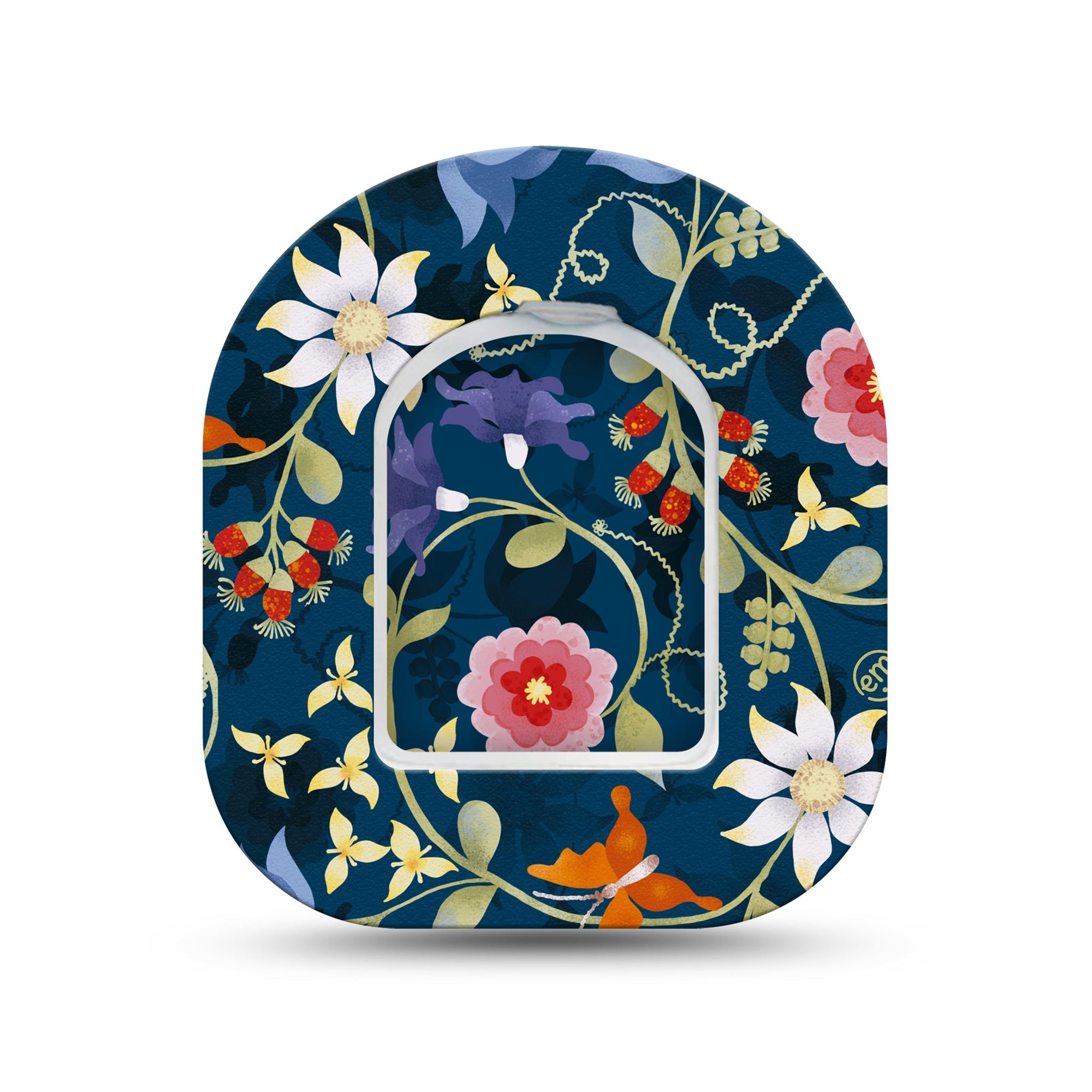 ExpressionMed Floral Folklore Pod Mini Tape Single Sticker and Single Tape, Botanical Myths Adhesive Patch Pump Design