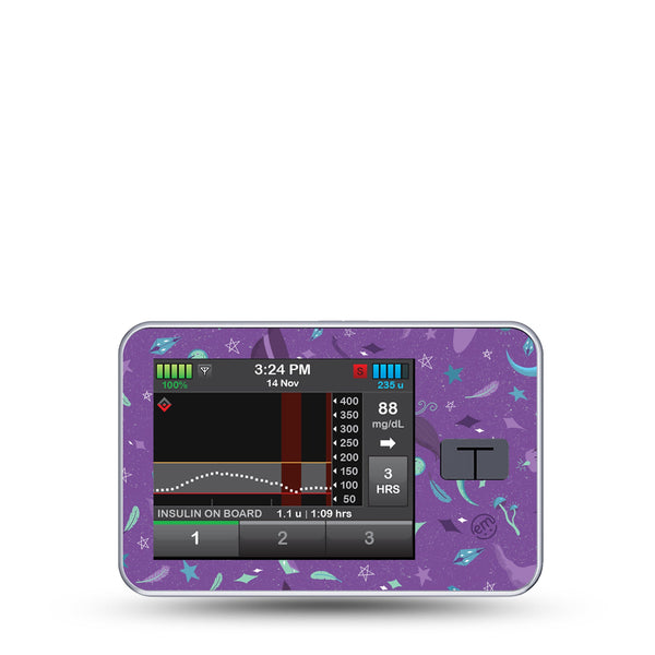 ExpressionMed Witchy T-Slim Sticker Purple witchy vibes design T-Slim Device Sticker