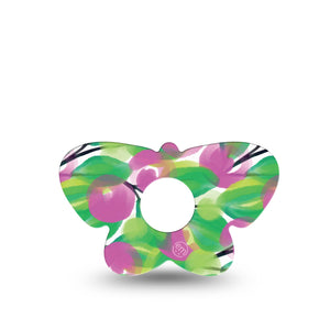 ExpressionMed Stylish Blooms Freestyle Libre 3 Butterfly Shape Single petal print Adhesive Tape CGM Design