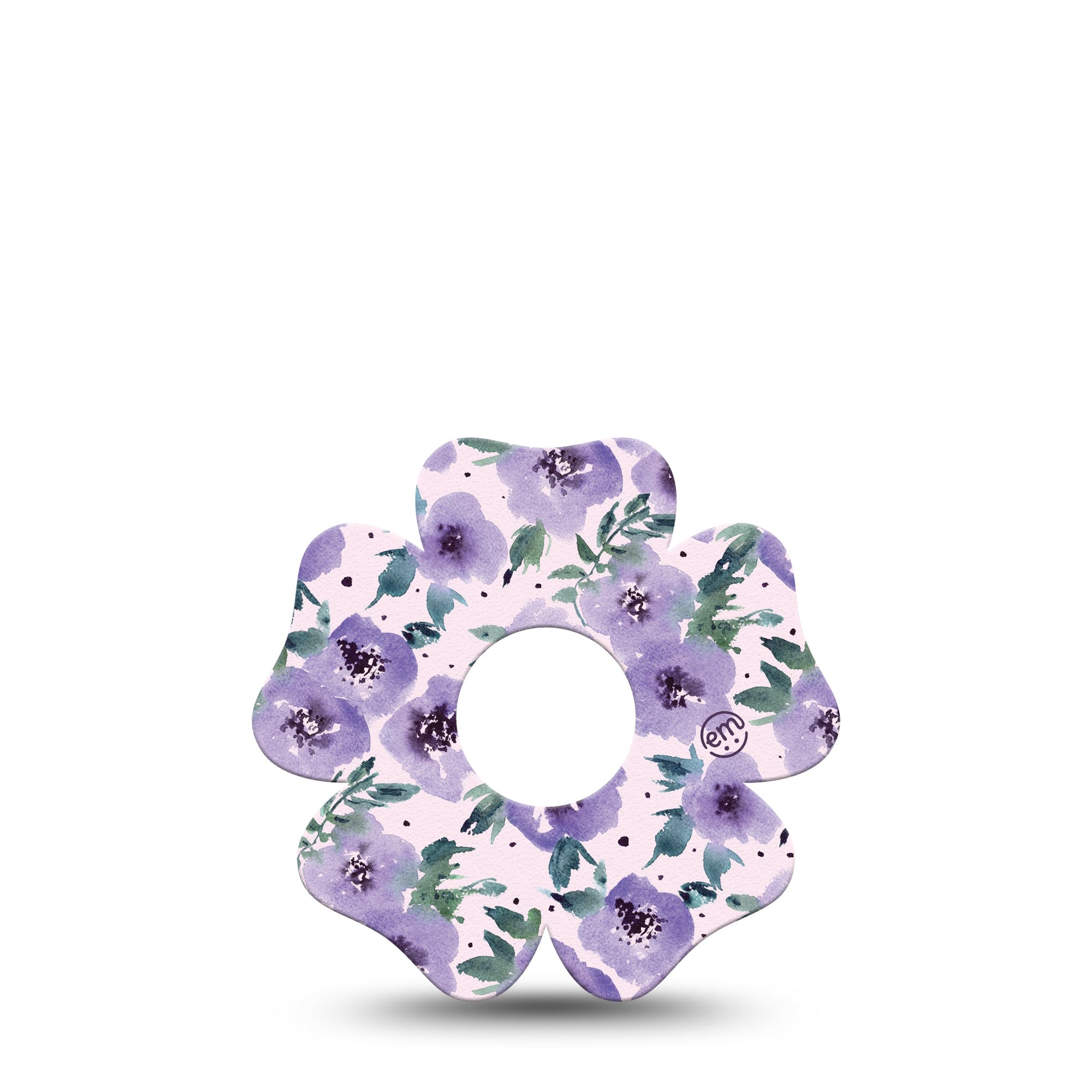 ExpressionMed Purple blooms Freestyle Libre 3 Flower Shape Single Blossom delight Adhesive Tape CGM Design