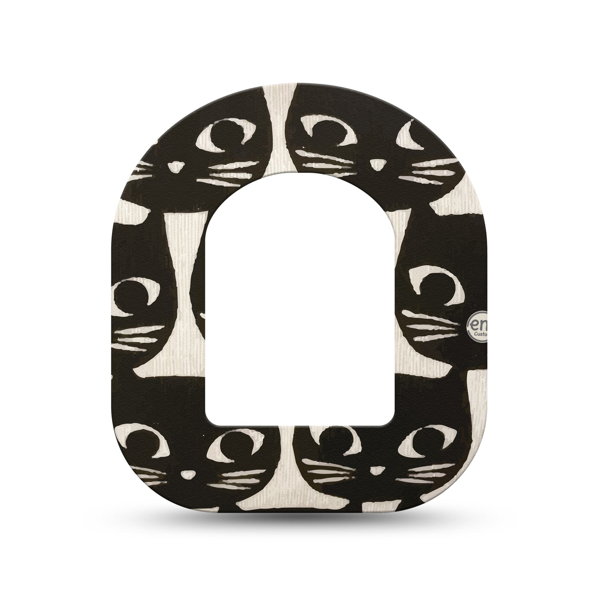 ExpressionMed Black Cats Pod Mini Tape Single, Mysterious Felines Adhesive Tape Pump Design