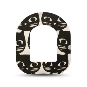 ExpressionMed Black Cats Pod Mini Tape Single, Mysterious Felines Adhesive Tape Pump Design