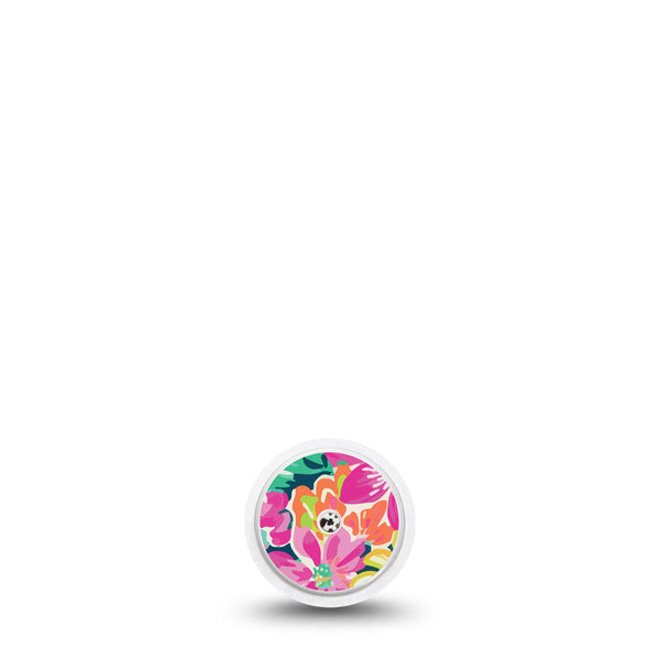 ExpressionMed Tropic Burst Freestyle Libre Transmitter Sticker, Single Sticker Only, Paradise Burst, CGM Vinyl Sticker Design, Abbott Lingo