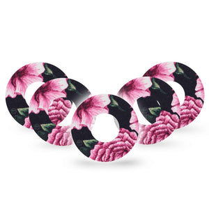 ExpressionMed Intricate Pink Flower Libre Tape 5-Pack