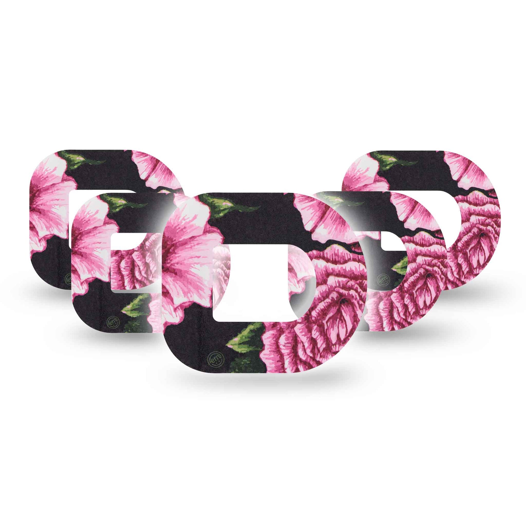 ExpressionMed Intricate Pink Flower Omnipod Tape 5-Pack
