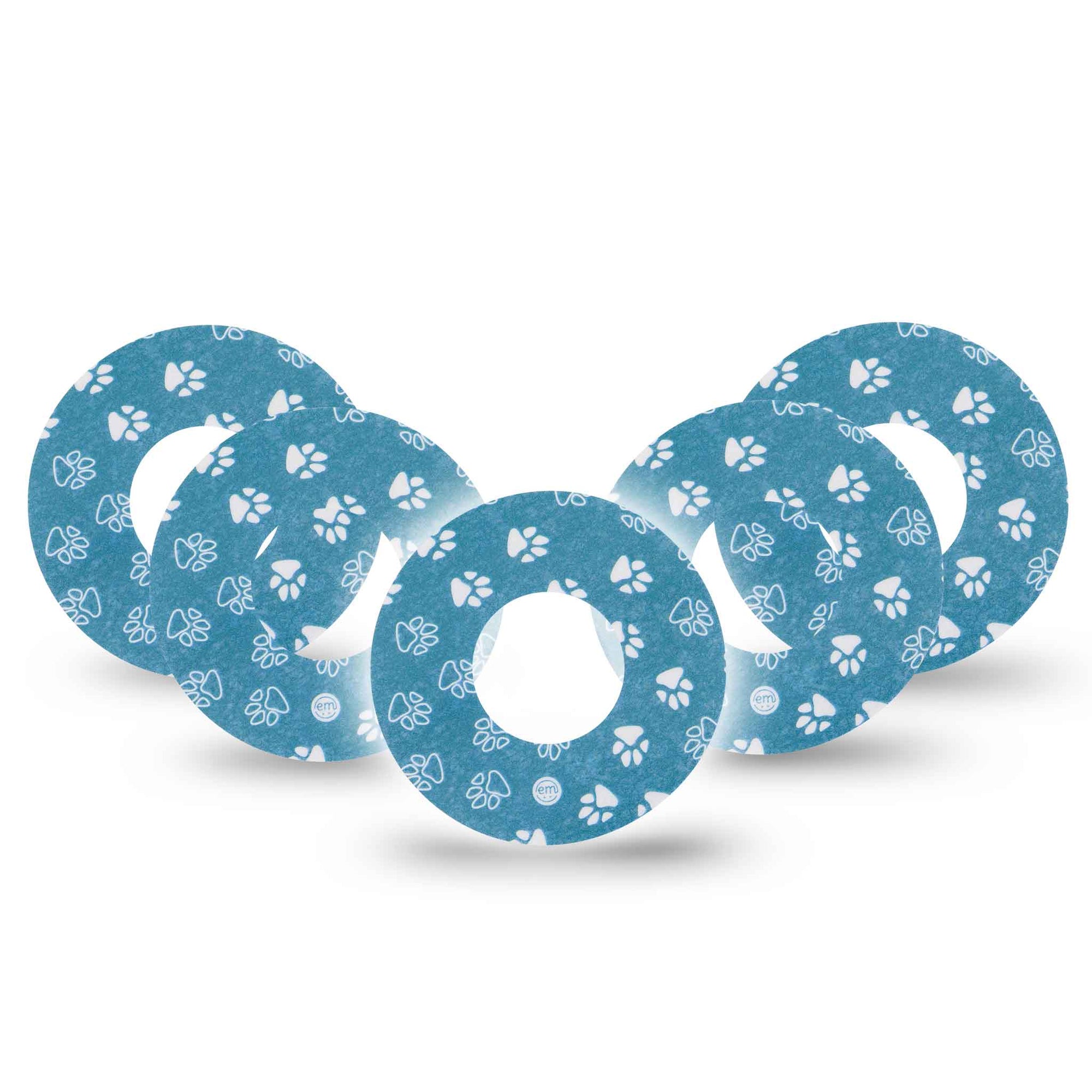 ExpressionMed Blue and White Pawprints Libre Tape 5-Pack